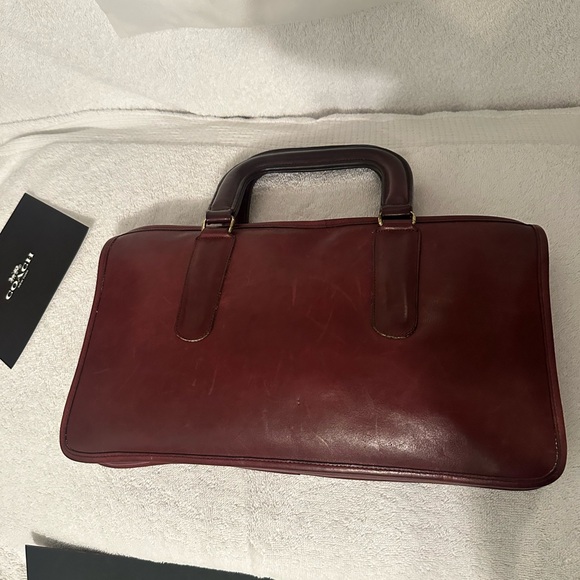 VINTAGE Coach NYC red satchel handbag - Picture 7 of 7